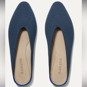 Brand New Rothy’s The Almond Demi shoes, color Navy, size 10